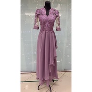 Mauve long gown Ninang dress Sponsor dress Mother dress