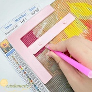 WISDOM DIY Diamond Painting Ruler, Assist Aligning Solid Color Diamond Painting Alignment Tools, Dia