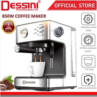 DESSINI ITALY 20 Bar Espresso Coffee Maker Brew Froth Cappuccino Latte Machine Milk Frothing Bubble 