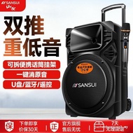Shanshui A12-66 Outdoor Audio Square Dance K Song Subwoofer High Power Portable Bluetooth Trolley Sp