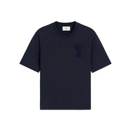 AMI PARIS Ami de Coeur Cotton Patch Tee Navy (SS25)