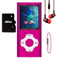 MP3 Player / MP4 Player, Hotechs MP3 Music Player with 32GB Memory SD Card Slim Classic Digital LCD 
