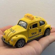 1:43 Mini Alloy Beetle Taxi Model Car, Collectible Decorative Realistic Die-Cast Classic Car Model (