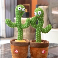 Cactus Toys Speak Electronic Plush Toys Twisting Singing Dancer Talking Novelty Funny Music Luminesc