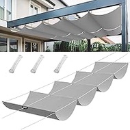 Retractable Sun Sail, 0.8 x 2 m, Adjustable Shade Cover, Garden Adjustable Protection Against UV Ray
