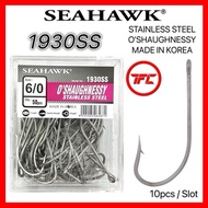 10pcs / Slot SEAHAWK 1930SS Stainless Steel O’Shaughnessy Fishing Hook Korea Fishing Hook Set