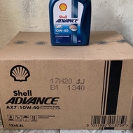 15/ DUS NOT SCOOTER SHELL ADVANCE AX7 10W 40 0.8L CONTAINS 12 MOTOR OIL