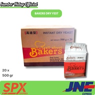 BAKERS RAGI INSTANT 500 GRAM INSTANT DRY YEAST WHITE/ CAKE DEVELOPER/ PER 1 BOX