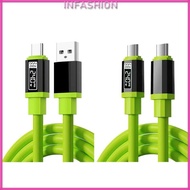 INF Fast Speed 240W Data Transfer Cable With Real Time Wattage Monitor For Laptops Tablets And Phone