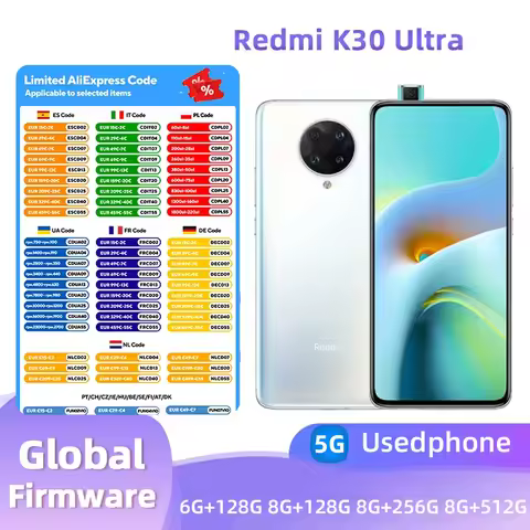 Redmi K30 Ultra 5G Android 6.67 inch RAM 6GB ROM 128GB MediaTek Dimensity 1000+ used phone