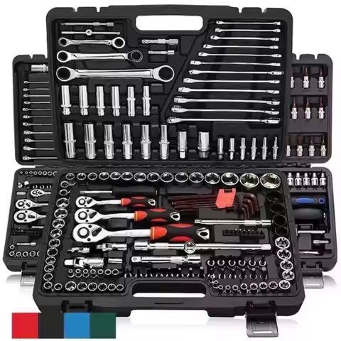 46pcs Socket Set Car Repair Tool Ratchet Spanner Wrench Set Pawl Socket Spanner Screwdriver Professi