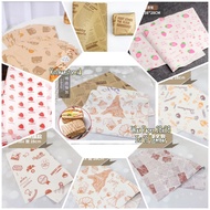 Patterned baking paper wax paper patterned baking paper/ 28x38cm 25 sheets