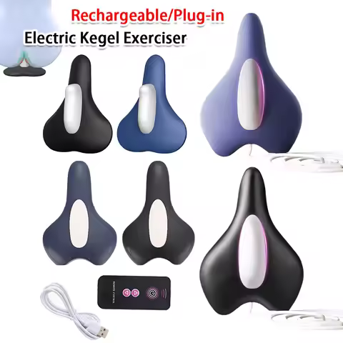 Electric Pelvic Floor Muscle Trainer Ergonomic Sit-On-Top Pelvic Trainer Kegel Exerciser Training De
