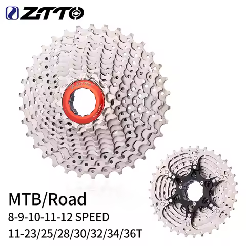 ZTTO MTB Road Bike Cassette 8 9 10 11 12 Speed 11-23/25/28/30/32/34/36T Sprocket 8s 9s 10s 11s Mount
