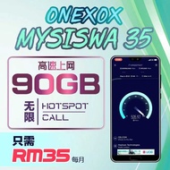 ONEXOX MYSISWA HIGHT SPEED PLAN【RM35】UNLIMITED DATA 🔥 UNLIMITED HOTSPOT 🔥 UNLIMITED CALL NO CONTRACT