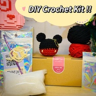 DIY Crochet Kit Amigurumi Mickey Keychain [ann.crochet] | DIY KIT Yarn Crochet Kit