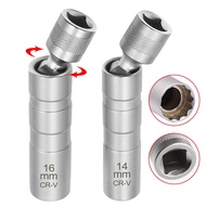 Universal 14/16mm Spark Plug Remover Universal 16/14mm Point Remover Wrench Magnetic Spark Plug Sock
