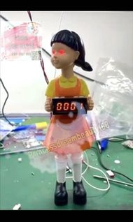 🦑#魷魚遊戲 123木頭人少女👧🏻鬧鐘⏰