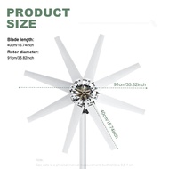 Fine craftsmanship 1kw 1000w Horizontal Strong Wind Turbine Generator 48V 24V 12V Power Magnetic Dyn