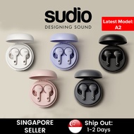 [SG] Sudio A2 True Wireless Earbuds with Hybrid Active Noise Cancellation (ANC) with Microphone, Bluetooth 5.2, IPX4