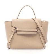 【二手】Celine CELINE手提包 BELT BAG MICRO 腰包 Micro 2WAY 米色皮革腰包 Micro 女士二手 B