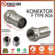 F Male Crimp Connector For RG6