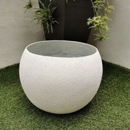 RICO Z13 Ball Granite Fibreglass Sphere Round Circular Flower Pot Pasu Bunga Garden Taman Plant Poko