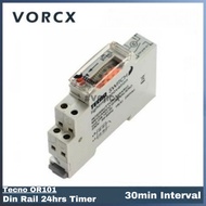 Tecno OR101 Din Rail 24hrs Timer (30min Interval)