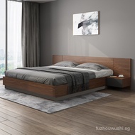 Japanese Style Storage Bed Simple Main Bed 1.8m Double Wooden Bed Nordic Apartment B & B Tatami Boar
