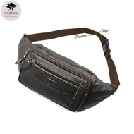 Rush Rider XL Genuine Leather Waist Bag Men Pouch Bag