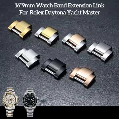 16*9mm Extension Link For Rolex Black Submariner Green Submariner Daytona Yacht Master Watch Band Ac