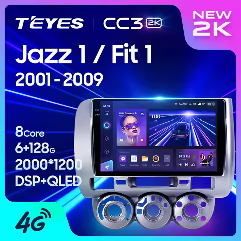 TEYES CC3 2K For Honda Jazz 1 GD 2001 - 2008 Fit 1 2001 - 2009 Car Radio Multimedia Video Player Nav