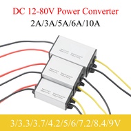 Bộ chuyển đổi nguồn DC 12v-55/60/80V đến 3/3.3/3.7/4.2/5/6/7.2/8.4/9V ô tô công nghệ chống thấm nước
