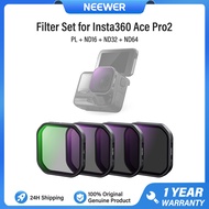 NEEWER Filter Set for Insta360 Ace Pro 2 ชุดฟิลเตอร์ PL ND16 ND32 ND64 สำหรับกล้องแอคชั่น