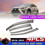 Car Windows Visor for Lexus NX 200t NX200 300h 300 2015~2021 Awnings Sun Rain Eyebrow Smoke Deflecto