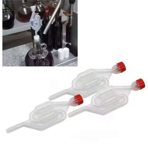 3 PCS of S-Shaped Air Lock, Self-Made Bubble Air Lock Bottle Stopper and Fermentor Sealing Valve wit
