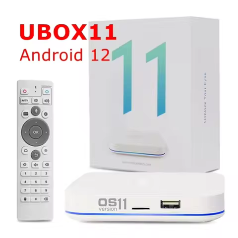 [FreeShipping]UBOX 11 unblock Smart tv box 2024 android 12.0 4gb64gb hot in Korea Singapore USA Cana