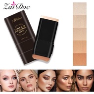 7-color Dual -Ended Foundation Concealer Stick, Dual-ended with Built-in Brush, Moisturizing & Light