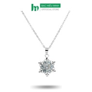 Vòng Cổ Dây Chuyền Nữ Bạc Hiểu Minh DMD077S - Bông Tuyết Xinh - Bảo Hành Vĩnh Viễn ( Hàng Chính Hãng