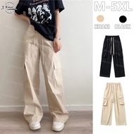Ready Stock khakis cargo pants women plus size baggy cargo girl pants plus size girl pants ootd carg