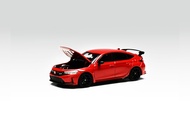 Honda Civic Type R FL5 1/64 Scale Alloy Car Model Openable Hood Collectible Toy for Adult And Model 
