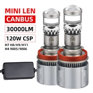 30000LM H4 H7 Car LED Super Mini Projector Len H11 H8 H9 9005 9006 HB3 HB4 6000K Auto LED Bulb Hi/Lo