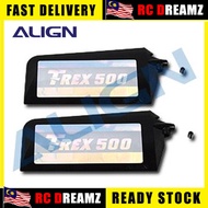 Align H5000T 500 Black Flybar Paddle 2pcs Plastic Part Original Align 500 RC Helicopter Spare Part