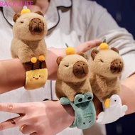 BACK2LIFE Capybara Plush Slap Bracelet, With Orange Clap Circle Toy Capybara Slap Snap Doll Toy, Pop