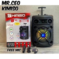 FREE MICROPHONE Radio KIMISO QS830 wireless Bluetooth Speaker Disco Light with free mic