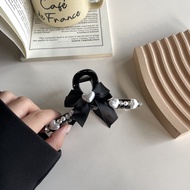 Simple Pearls with Heart 11cm Hair Claw Clip Accessories 爱心珠珠11厘米鲨鱼夹