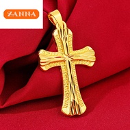 916 original gold Bamboo cross pendant for men and women gift