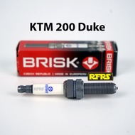 หัวเทียน BRISK PREMIUM LGS (4 เขี้ยว) แกนเงิน KTM 200 Duke (SGL01ROC) รองรับน้ำมันเบนซิน95, แก๊สโซฮอล์ Made in EU