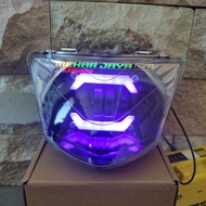 LAMPU DEPAN JUPITER MX LAMA OLD SET DAYMAKER ALIS 2 LENSA
