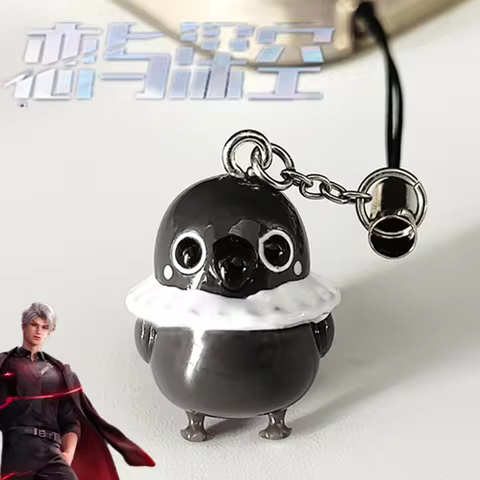 Game Love And Deepspace Sylus Cosplay Phone Chain Grumpy Crow Pendant Keyring Bag Keychain Accessori